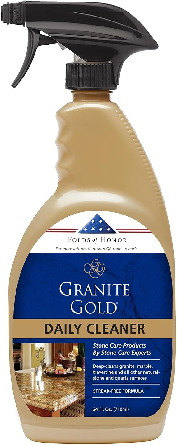 Granite Gold Daily Cleaner for Granite and Quartz Countertops, 24 oz Spray