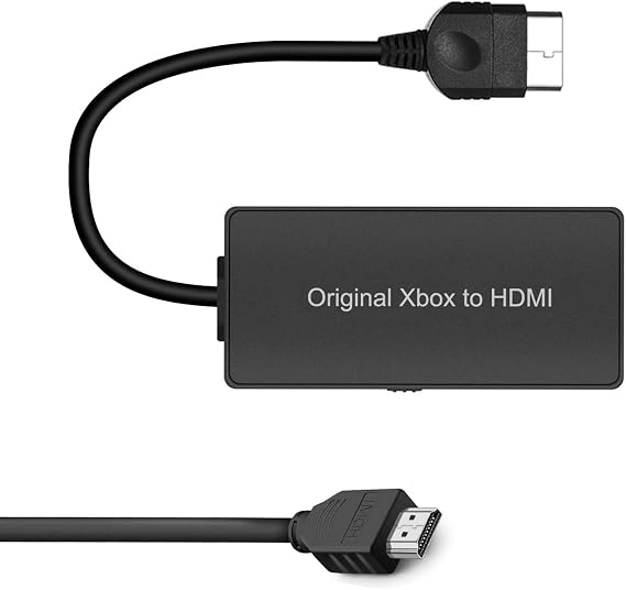 Xbox to HDMI Converter, Convert Original Xbox Video Signal to HDMI Signal, Supports All Resolutions(480P/480i /720p)