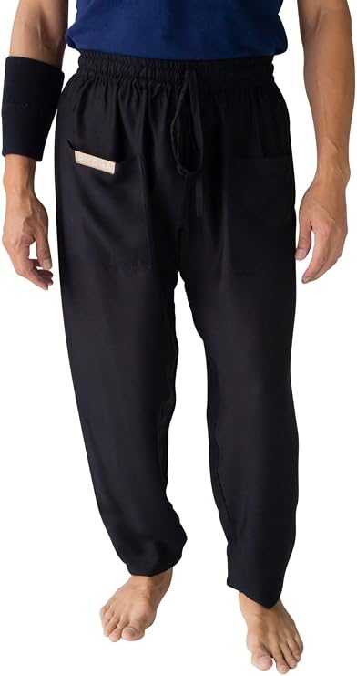 Men's Tall Harem Pants Yoga Fitness Soft Baggy w 2 Pockets