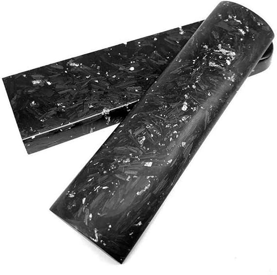 2pcs Composite Knife Handles Scales Resin Carbon Fiber High-end EDC Handle Material DIY Tools for Custom Knives Making Blank Blades
