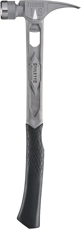 Stiletto 15 OZ. TIBONE Milled FACE with Curved Handle TIB15MC