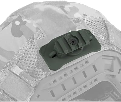 Tactical Helmet Mount for X300X400TLR-1Surefire Series Lamp with 360° Rotate and Hoo&Loop Fast-Attach, Nylon Material,