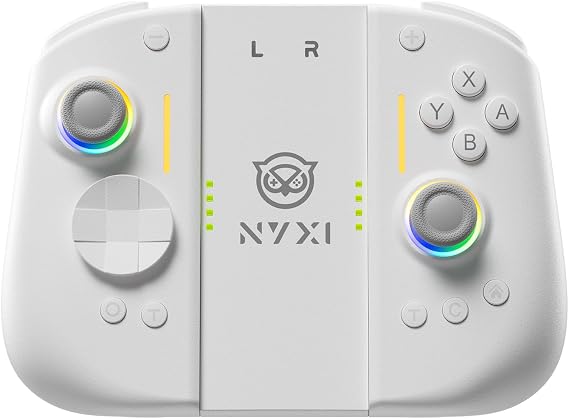 NYXI Hyperion 3 Switch 2 Controller - Weltweit Erste Drittanbieter Wireless Controller for Switch 2, Hall Effekt Joystick, 9 Achsen Gyroskop, Turbo & Vibration white