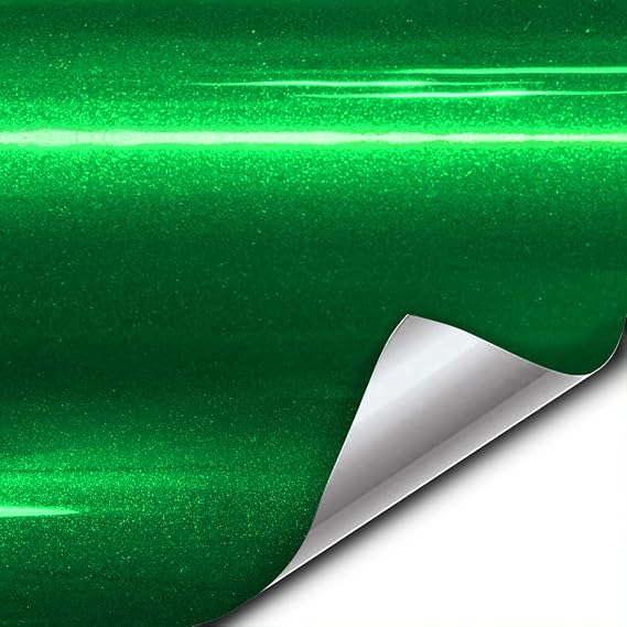 VViViD XPO Gloss Liquid Metal Green Vinyl Car Wrap Film (1.5ft x 5ft)