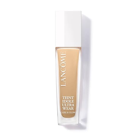 Lancome Teint Idole Ultra Wear Care & Glow Longwear Foundation SPF 27 | Foundation Makeup for Hydrating Medium Buildable Coverage - With SPF 27 & Hyaluronic Acid - Glow Finish - Sweat Resistant