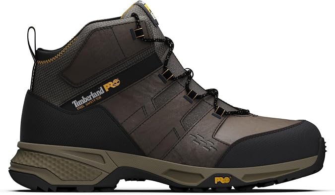 Timberland PRO メンズ スイッチバック Lt 6インチ スチール 安全つま先 静的散逸 インダストリアルワークハイカーブーツ