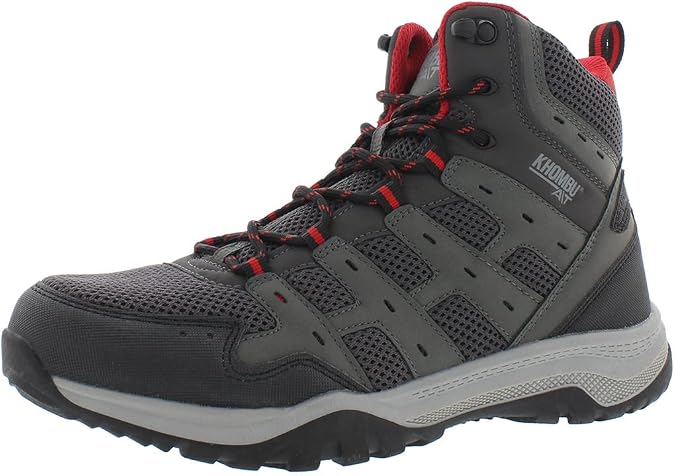 Khombu Men's Atwood Waterproof Hiking Boots Aggresive Lug Pattern Rugged & Hardy Structure