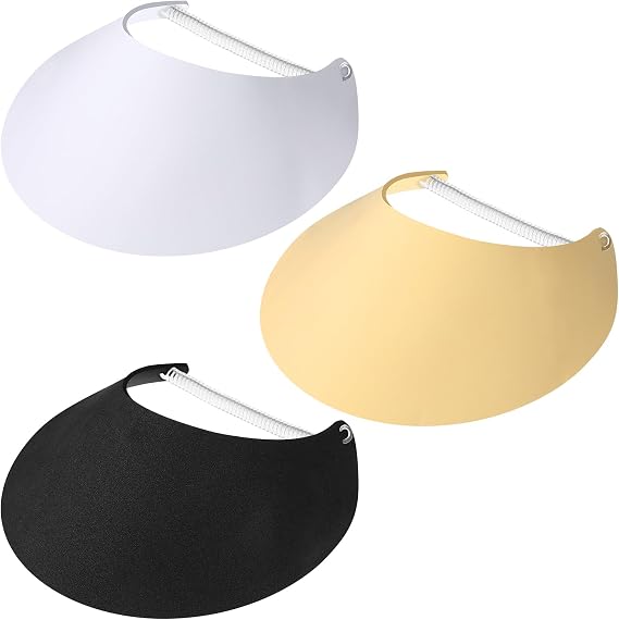 Vabean 3 Pack Womens Sun Visors Elastic