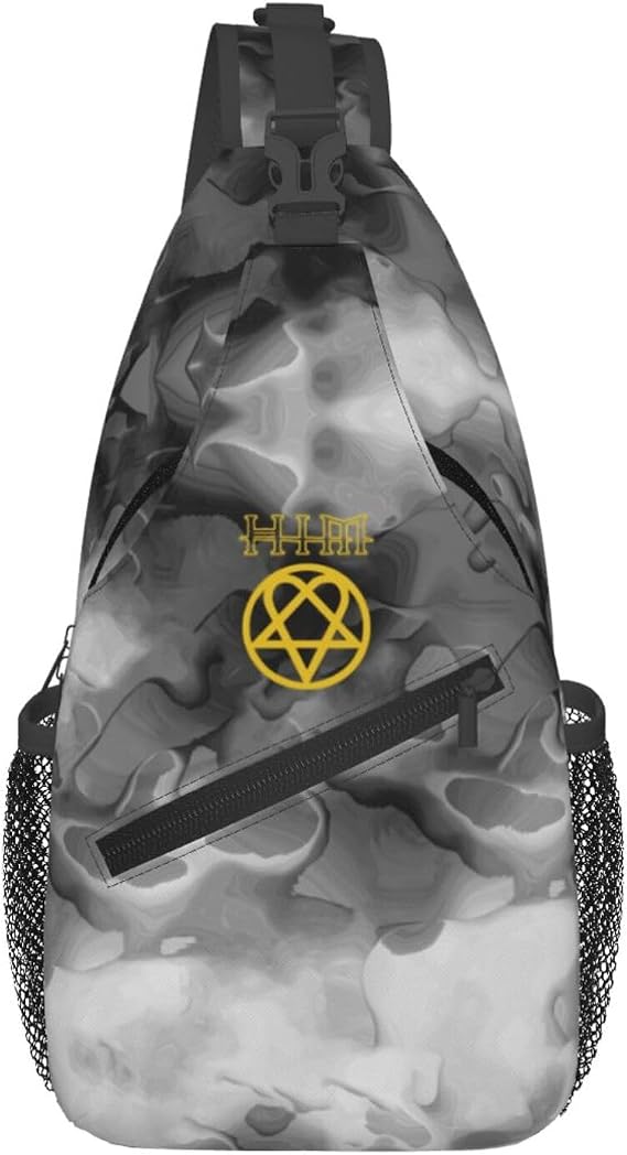 Heartagram Sling Bag Crossbody Backpack Shoulder Casual Daypack Bag for Men Women