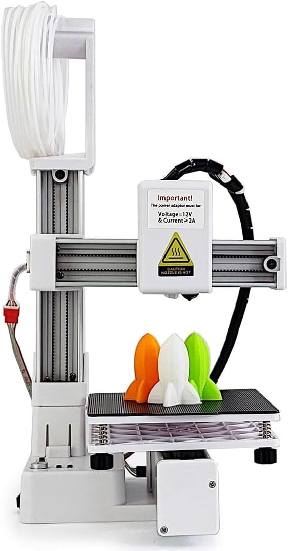3D Printer, Mini High Accuracy 3D Printing Machine with Fast Heating, Includes Automatic Slicing Software, Ideal for Education, Kids and Beginners