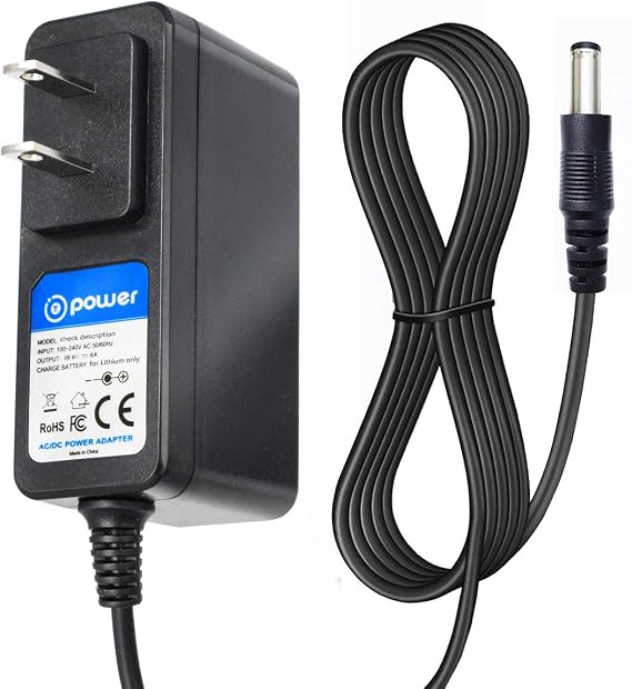 T POWER 18V Charger for Bissell Bolt Lithium Max Pet Hair Eraser 1954 2133 Series, 19542, 19543 Part 1610368 161-0368 Cordless Vac Vacuum Ac Dc Adapter Power Supply
