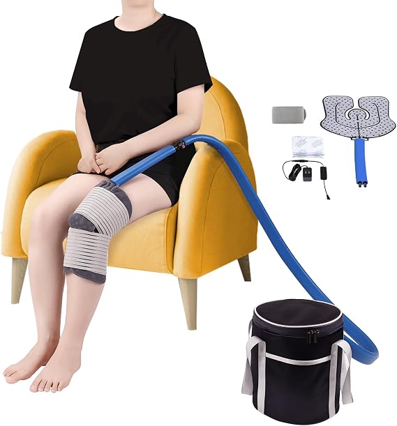 Cryo Cuff Cooler System, Cold Therapy System Kit with Cold Compression Sleeve, Adjustable Pain Relief Support for Knee, Ankle or Shoulder Leg Arthritis Swelling Injury Recovery