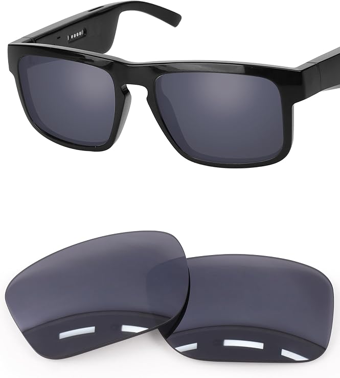 1.6MM Polarized Replacement Lenses Compatible with BOSE Tenor BMD0010 Sunglasses - Black Iridium - Polycarbonate Polarized