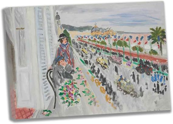 Canvas Wall Art Henri MatisseFestival of FlowersCanvas Oil Paintings for Bedroom Home Decor Fauvism Posters and Print for Living Room Decor Ready to Hang(75x105cm)30x41inch,framed)