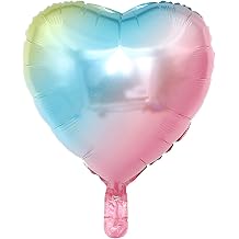 Rainbow Exploded Gone 18 Inch 45 Cm Heart Foil Balloon