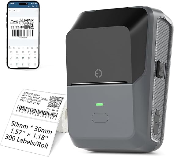 Çok Amaçlı Bluetooth Destekli Taşınabilir Akıllı Termal Etiket Yazıcısı