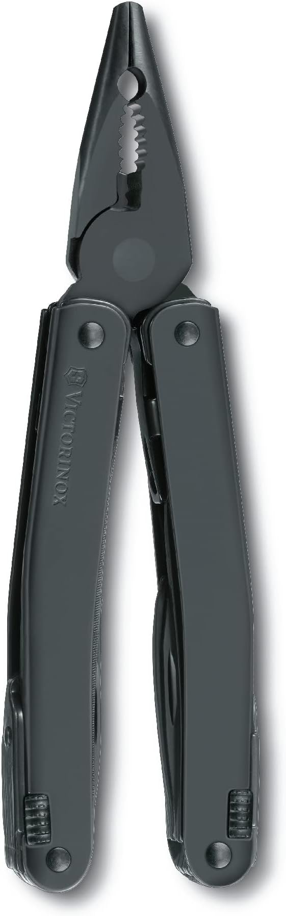 Victorinox Spirit XBS with Nylon Belt Pouch Swiss Army Knife, 25 Functions, Swiss Made Multi-Tool with Crate Opener, Chisel and Screwdriver - Spirit X Black Nylon Pouch - Black
