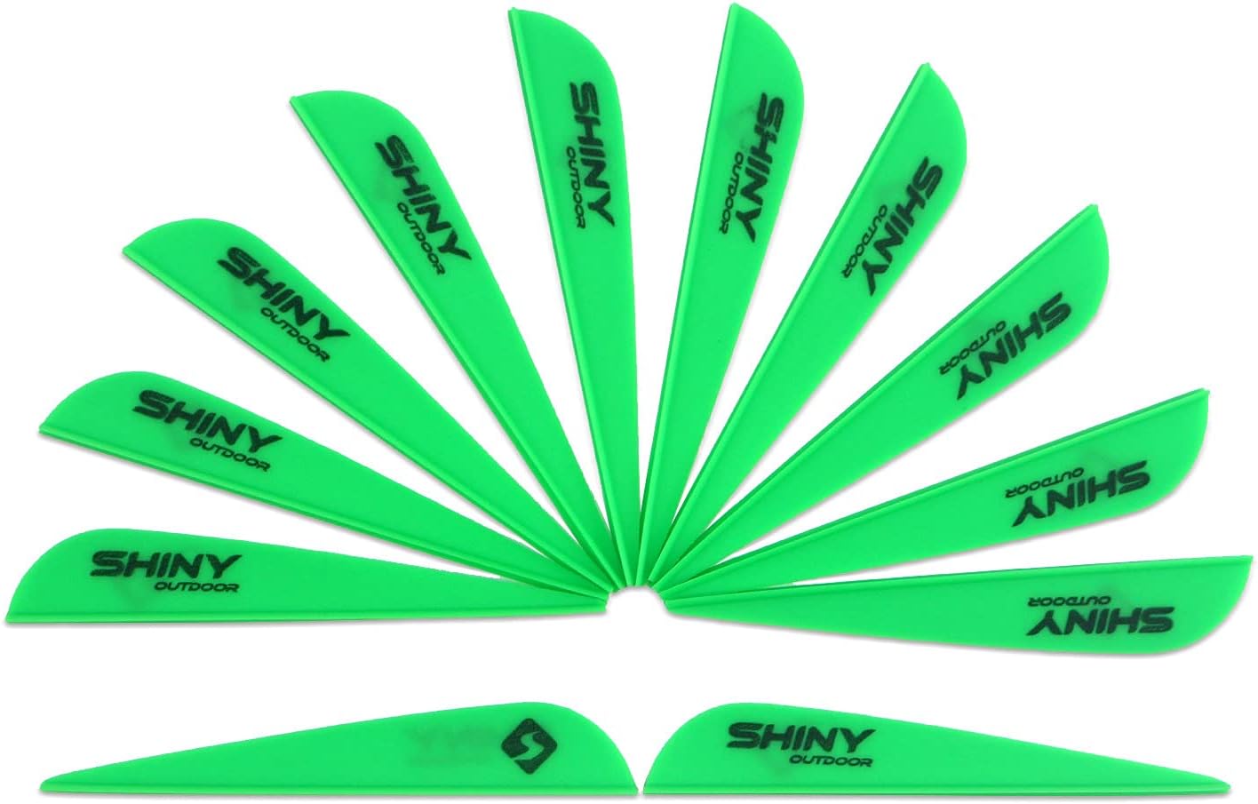 3Inch Arrow Fletching Vanes Plastic Feather for DIY Archery Hunting Targeting Arrows50 PK