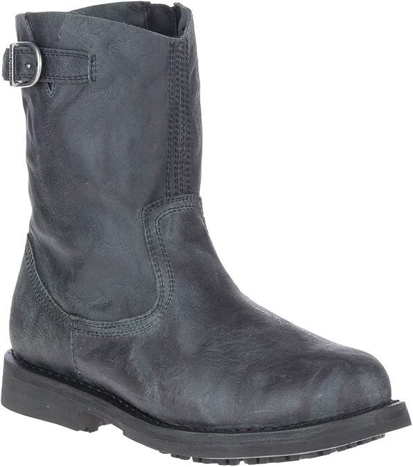 HARLEY-DAVIDSON Hooter Men's Dunford Pull-On Motorcycle Boots US Size: 7 Color: Black, Black, 25.0 cm