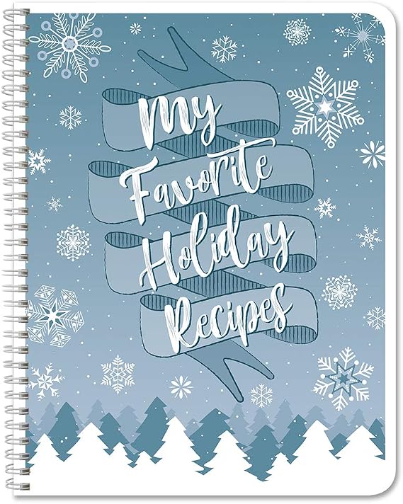 BookFactory Holiday Recipe Book, Wire-O, 100 Pages