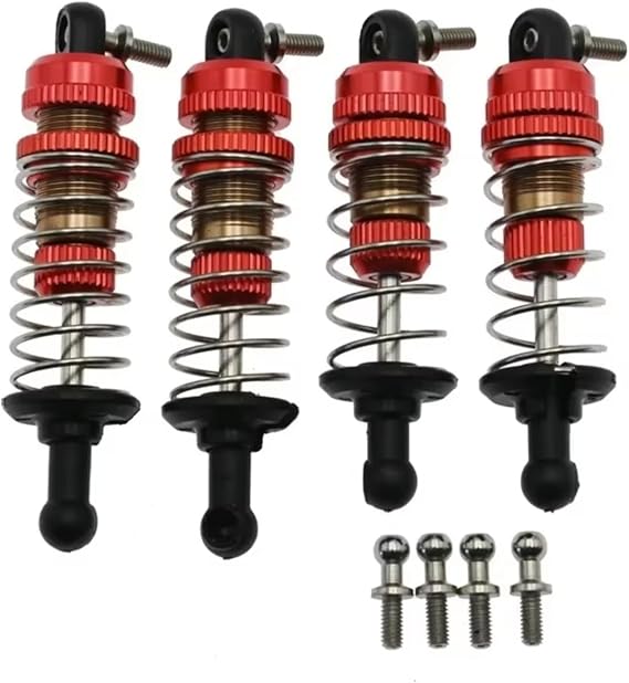 for SG1603 for SG1604 for SG1605 SG1606 for UDIRC UD1601 UD1602 UD1603 UD1604 1/16 4Pcs Metal Oil Shock Absorber RC Car Upgrade Parts RC Car Repair Kit