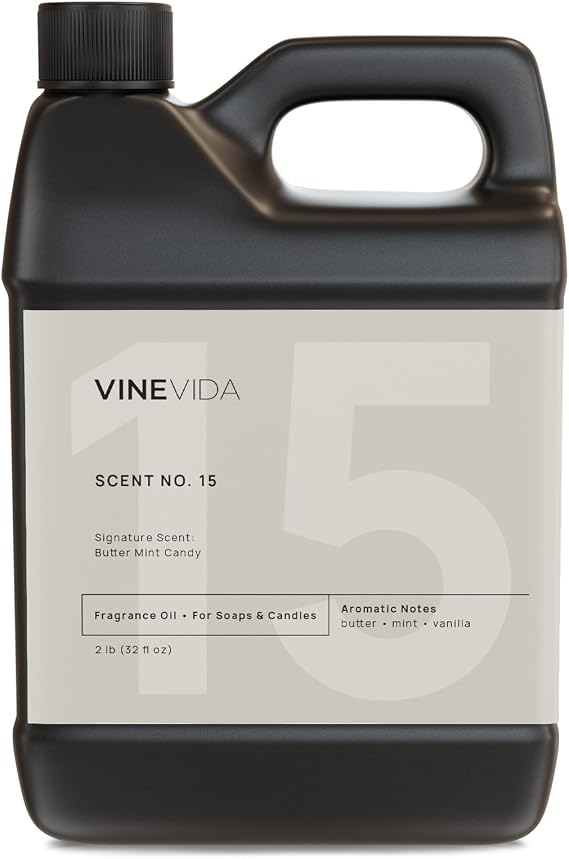 VINEVIDA [32oz] Butter Mint Candy Fragrance Oil for Soap Making Scents for Candle Making, Perfume Oils, Soy Candles, Bath Bombs, Slime, Car Freshies, Room Spray, Laundry Dryer Balls, Reed Diffusers