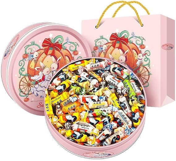 White Rabbit Toffee,Milk Sugar,Valentine's Day Gift Box,Wedding Candy,New Year Goods,Leisure food,Sweet,Confectionery,Casual Snacks,Chinese Specialty Toffee Snack Gift (Mixed flavor,250g)