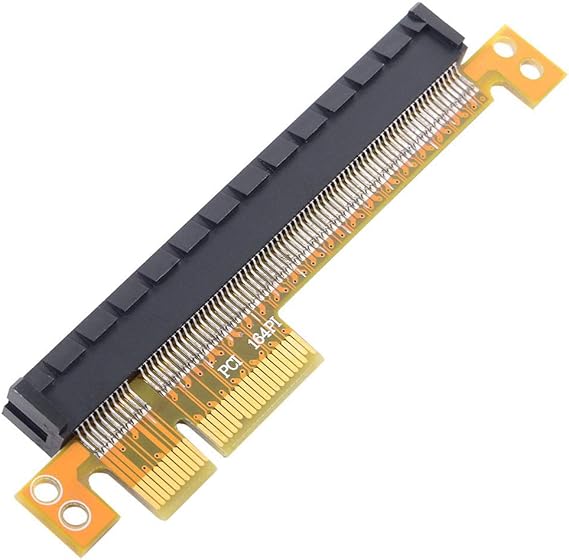 Cablecc PCI-E Express 4x to 16x Extender Converter Riser Card Adapter Male to Female