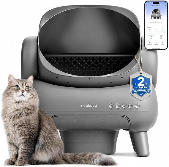 Neakasa M1 Plus Üstü Açık Akıllı Full Otomatik Kedi Tuvaleti UV Koku Önleyici App Kontrollü