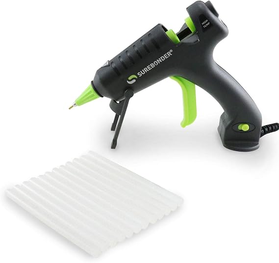 Surebonder H-195FKITW 20 Watt Mini Size High Temperature Detail Hot Glue Gun with 12 Sticks Included
