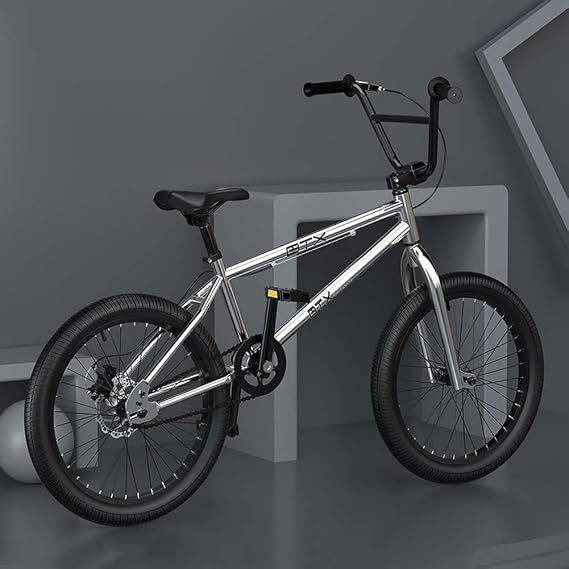 20 Inch BMX Bike Bicycle, Aluminum Alloy Frame Stunt Action BMX Bicycle Entry-level Advanced Rider Professional Street BMX Bikes Suitable for Adult Teens Children