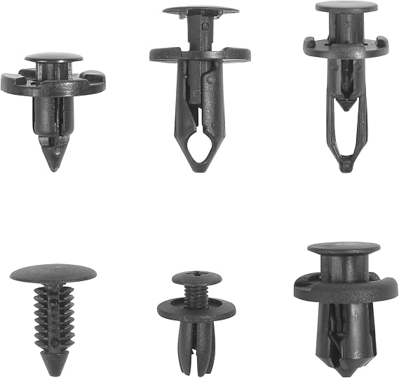 bylikeho 200PCS Automotive Clips Plastic Clips,Car Accessories Car Bumper Retainer Clips,Universal Bumper Clips Car Clips Plastic Rivets Fasteners,Fastener Retainer Kit, 1255BXGLS200
