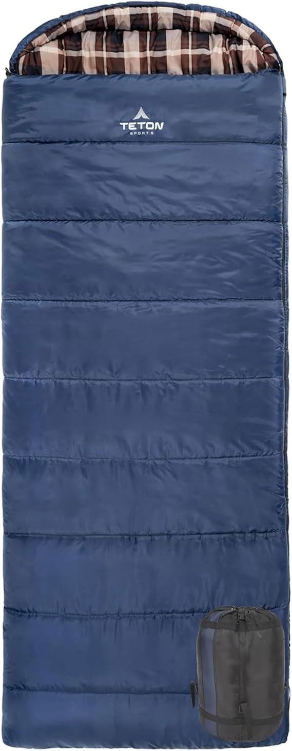 Teton Celsius XL, 25F, 20F, 0F Degree Sleeping Bags, All Weather Warm Sleeping Bag for Adults and Kids, Camping Season, Compression Sack Included