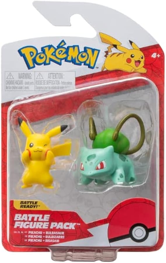 Pokemon Pikachu and Bulbasaur 5 cm Toy Figure