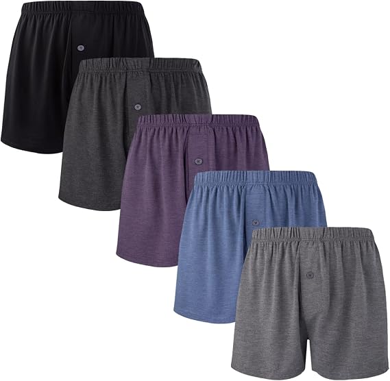BAMBOO COOL Men's Boxer Shorts, Classic Fit Loose Breathable Underwear