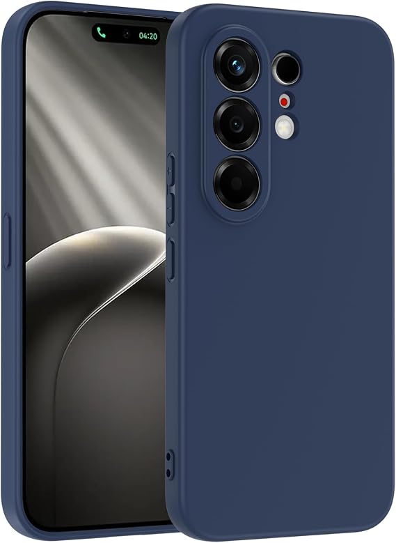Aksesuarcim Tecno Camon 50 Pro ile Uyumlu Kılıf Silikon Kamera Lens Korumalı Lansman Yumuşak Mat Renkli Parmak izi Bırakmayan İnce Kapak Mara Lacivert