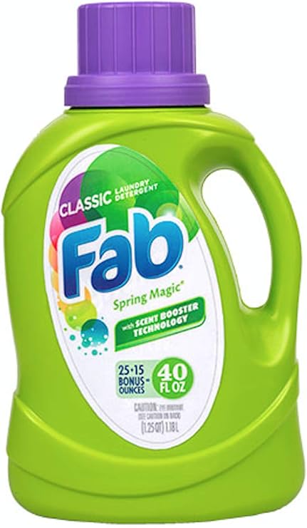 Fab Spring Magic Liquid Laundry Detergent, 40-oz