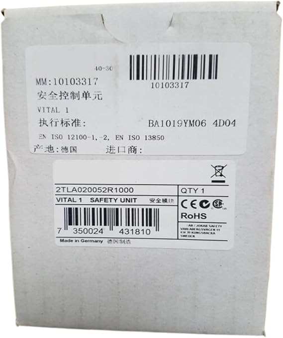 Safety Relay Control Unit Vital 1 2TLA020052R1000 Original