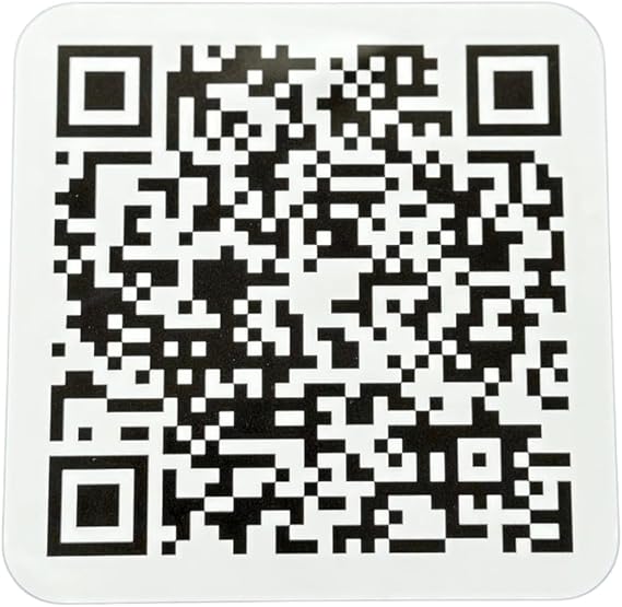 Dynamic QR Code Sticker/Sticker 2-30 cm Adjust Link at Any Time (1 x QR Sticker White 2 x 2 cm)