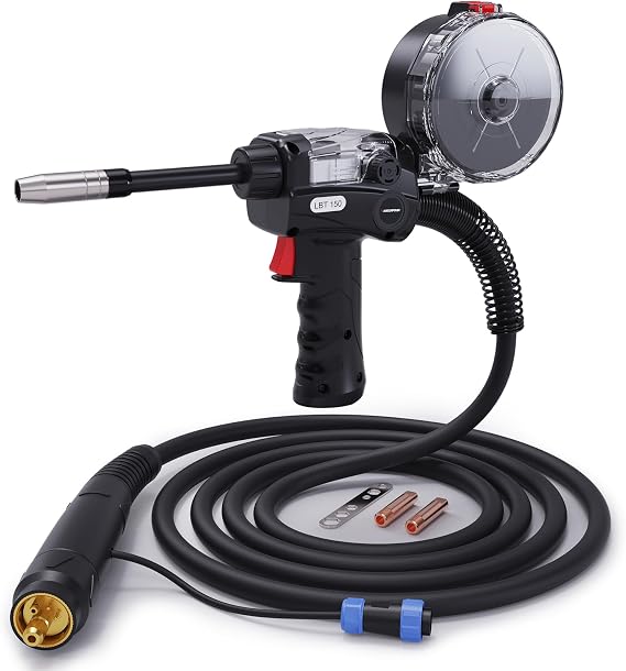 ARCCAPTAIN Spool Gun 4-Pin for Aluminum Welding 150A Euro Connection 10FT