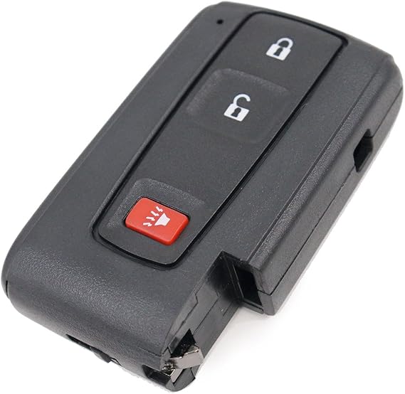 Keyecu Replacement Shell Keyless Smart Remote Key Case Fob 2+1 Button for Prius 2004-2009