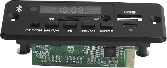 Bluetooth Decoder Board Bluetooth Module PCB 02Cabt Decoding Board Universal WV Decoding Module MP3 Decoder Board with Bluetooth Call (Black)