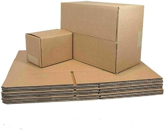 6x4x4 inches BROWN SHIPPING CARDBOARD BOXES POSTAL PACK MAILING CARDBORD SMALL PARCEL CARTON (6x4x4 inches/15.2x10.2x10.2 cm, 25)