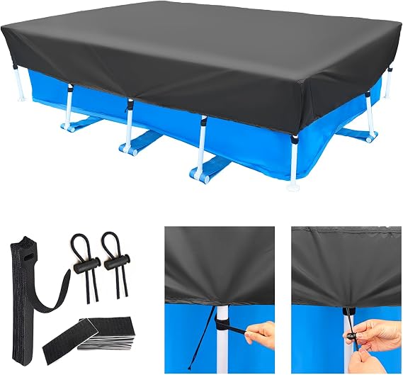 Rectangular Pool Cover 400 x 220 cm Rectangular Pool Cover 4 x 2 m for Pool