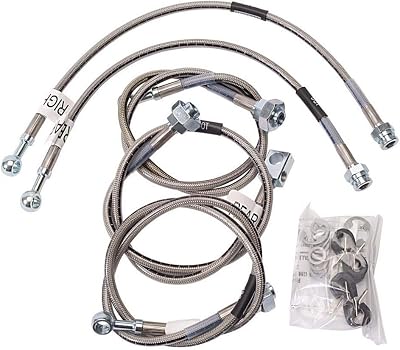 Russell by Edelbrock Russell 695770 Brake Line Kit SS 01-06 GM HD Trucks, Stainless Steel