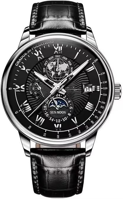 Men Watch Fashion Sport Men's Wristwatch Waterproof Luminous Leather Date Quartz Watches Man Clock