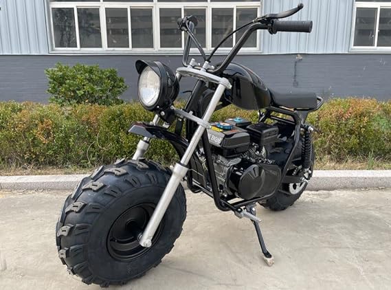 HHH Vitacci Mudstar MB 200 Offroad Super Bike 200cc Motorcycle Trail Bike Street for Youth and Adult Bike Pull Start Wide Tires Powersport (Black Color)