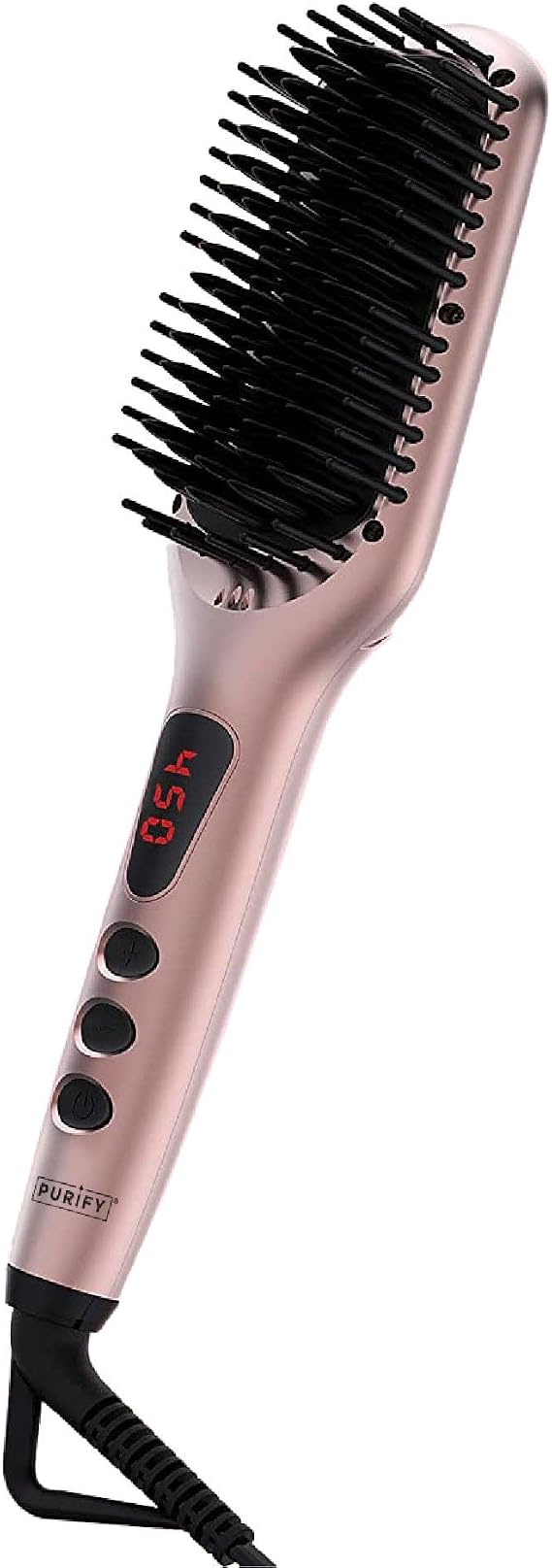 Purify Hair Straightener Brush for Women Electric Straightening Comb and Hot Brush