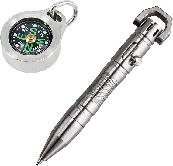 CMP Titanium Mini Compass & TPX8 Titanium Pen Carry Combo