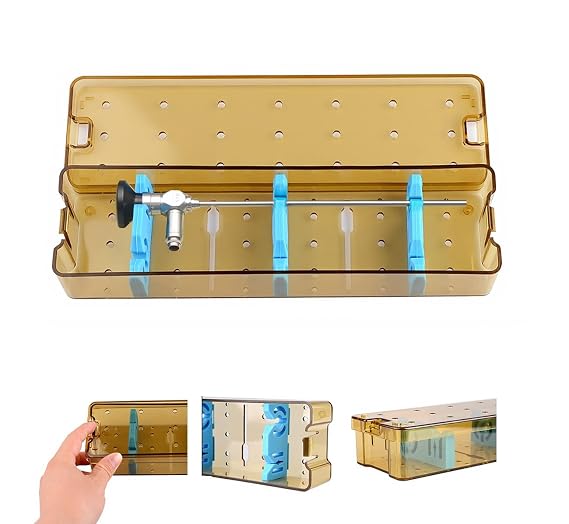 High Temperature and High Pressure Autoclavable Silicone Endoscope Sterilization Box Tray Caser Instrument Disinfection Box Small Style